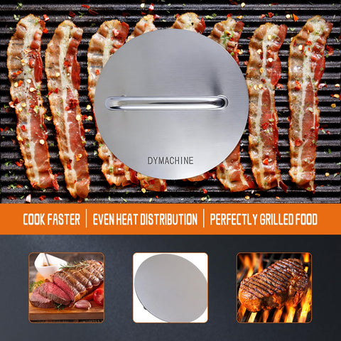 DYMACHINE Smash Burger Press creates uniform patties for versatile meals.