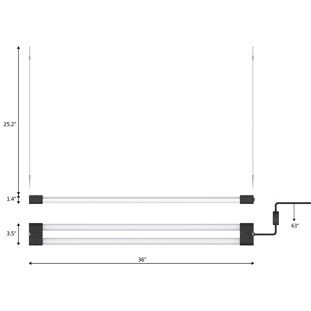 DYMOND BoostGro low-heat, energy-efficient fixture suitable for extended indoor use