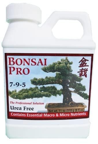 Dyna-Gro Bonsai Pro bottle in use for healthy indoor bonsai growth