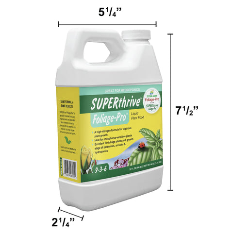 Dyna-Gro Foliage Pro label close-up highlighting 3-1-2 NPK balance