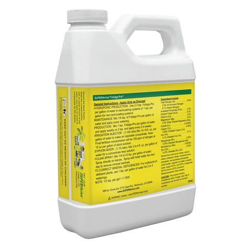 Dyna-Gro Foliage Pro nutrition-mix ready for soil and hydroponic feeding