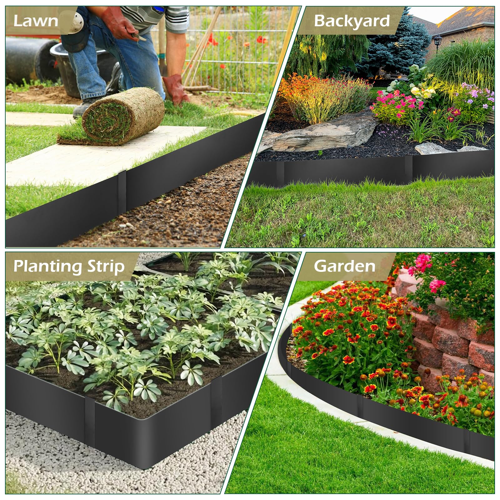 Dyna-Living border installation demonstration showing quick setup.