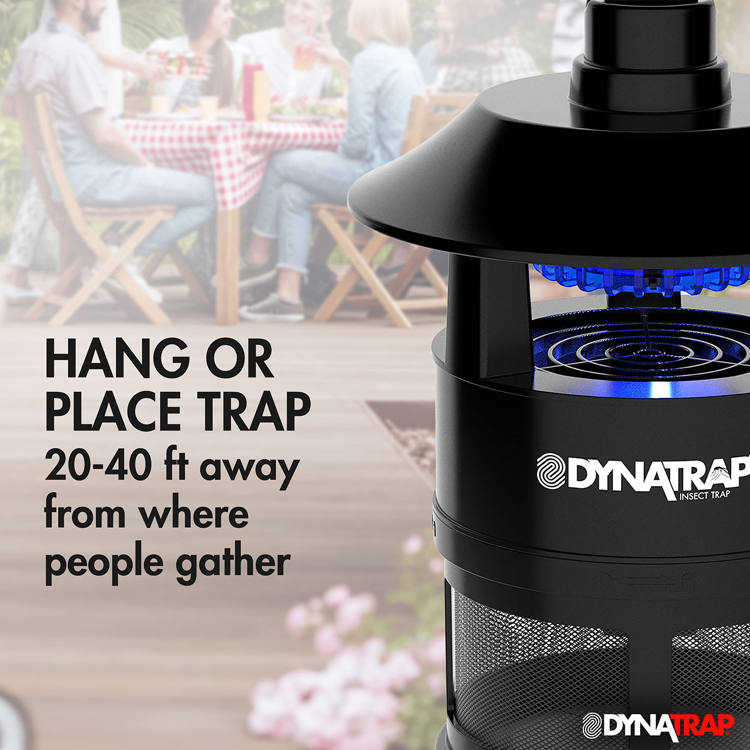 DynaTrap DT160-TUNSR easy-hanging-hook offers flexible placement.