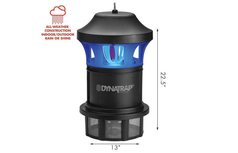 DynaTrap DT1775 discreet black finish on display.