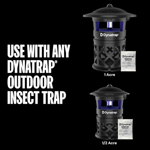 Targets Asian Tiger mosquitoes with the lure in outdoor traps.