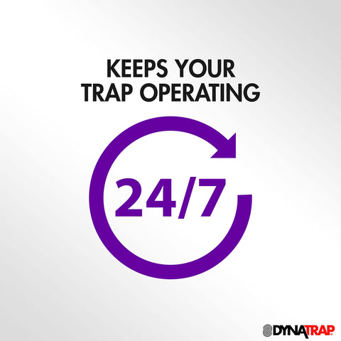 DynaTrap 7W UV bulb for DT1050 promotes effective nighttime insect capture.