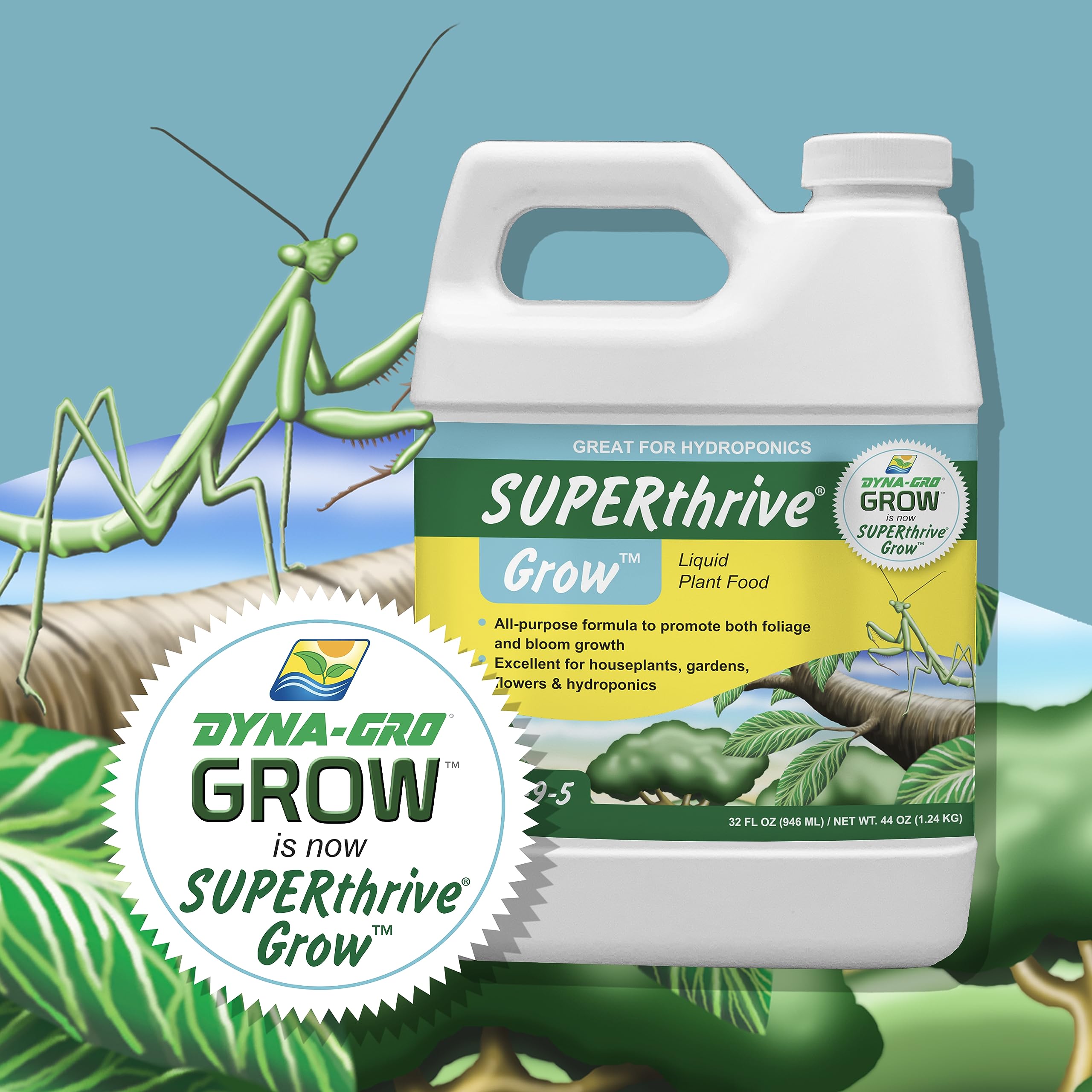 Dynagro Grow on leaves shows vibrant green growth and renewed vigor.