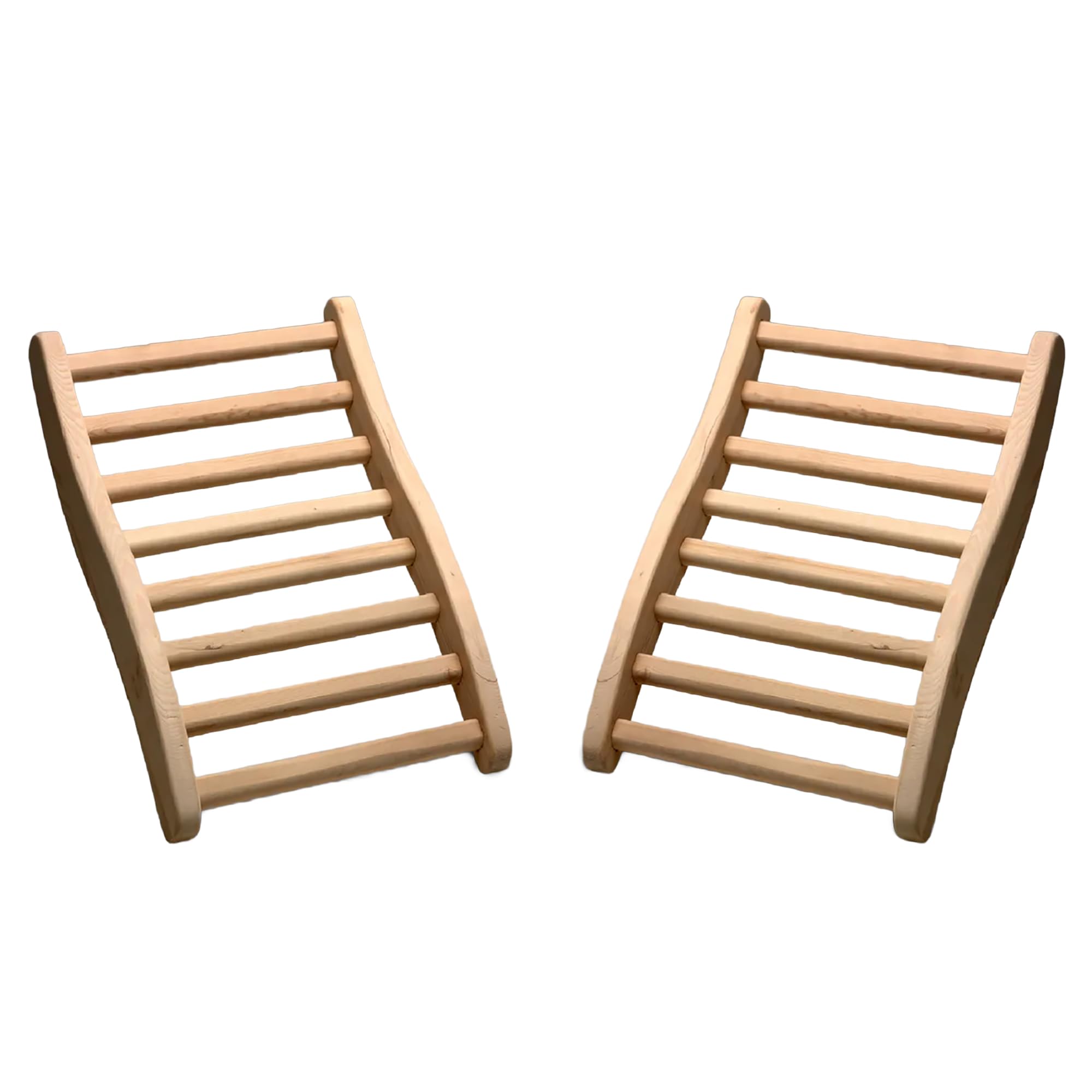 Dynamic Saunas S-shaped backrest provides ergonomic lumbar support for infrared sessions.