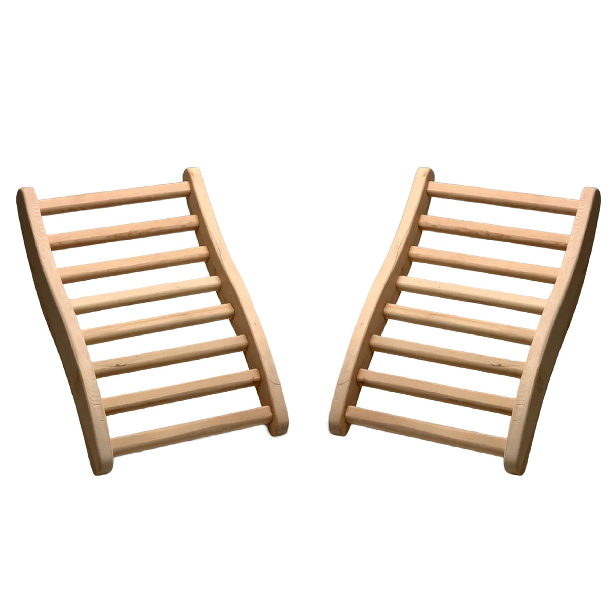 Dynamic Saunas S-shaped backrest provides ergonomic lumbar support for infrared sessions.