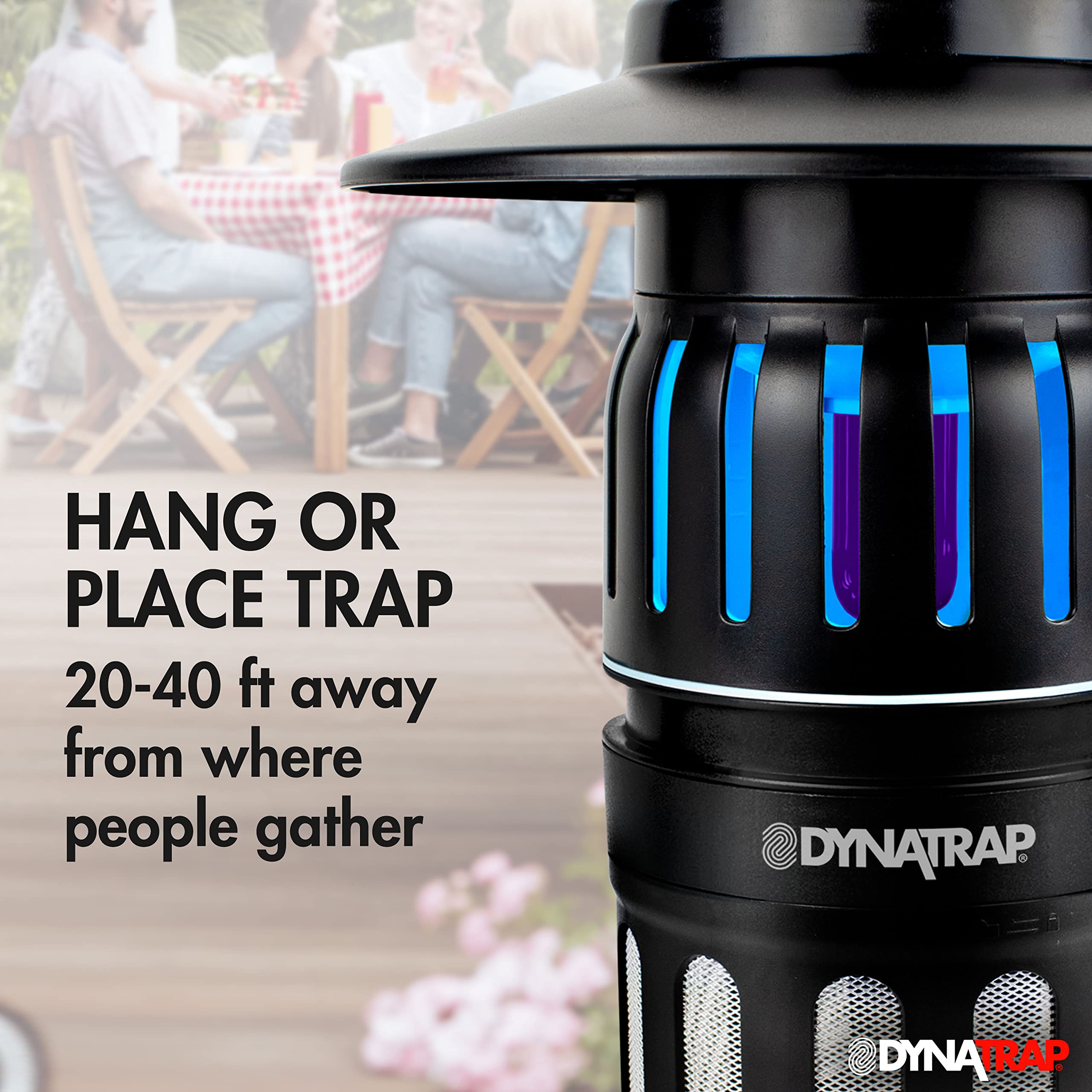 DT1050SR patio installation illustrating outdoor protection during gatherings