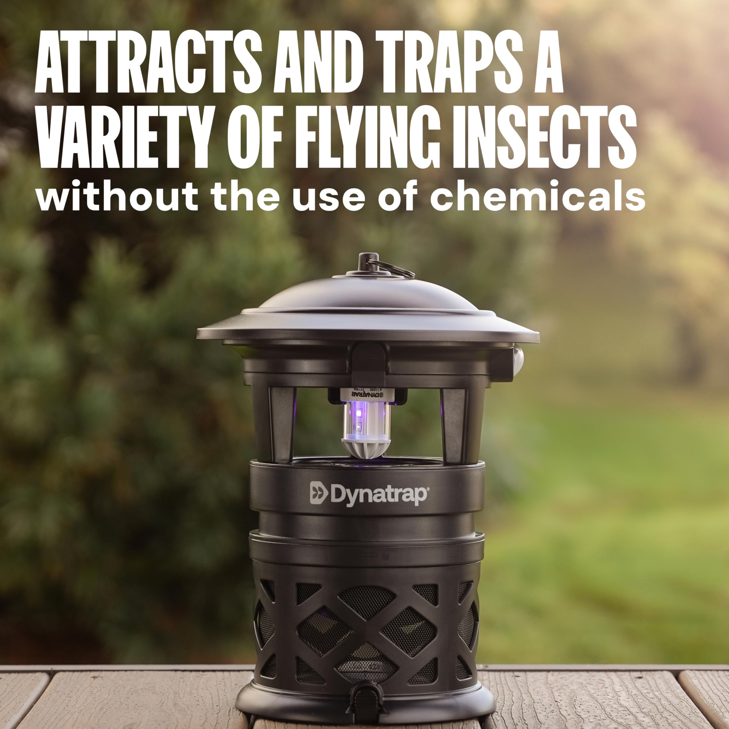 Dynatrap DT1130SR indoors, living room setup for insect control.