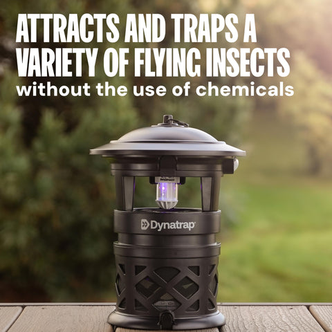 Dynatrap DT1130SR indoors, living room setup for insect control.