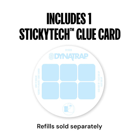 StickyTech glue card captures pests inside the DT152 basket.