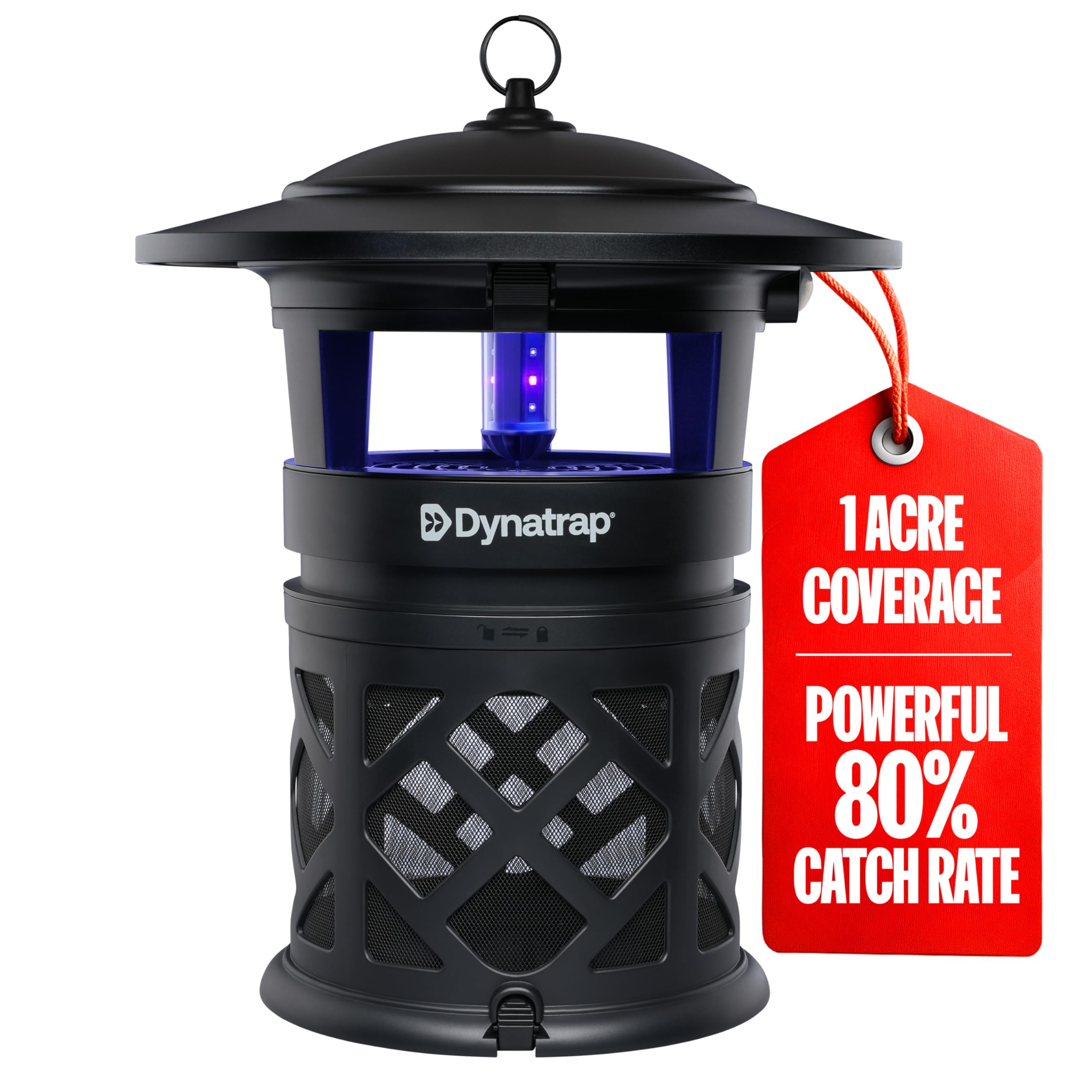 Dynatrap DT2030SR outdoor trap with UV-LED light attracts flying insects for outdoor control