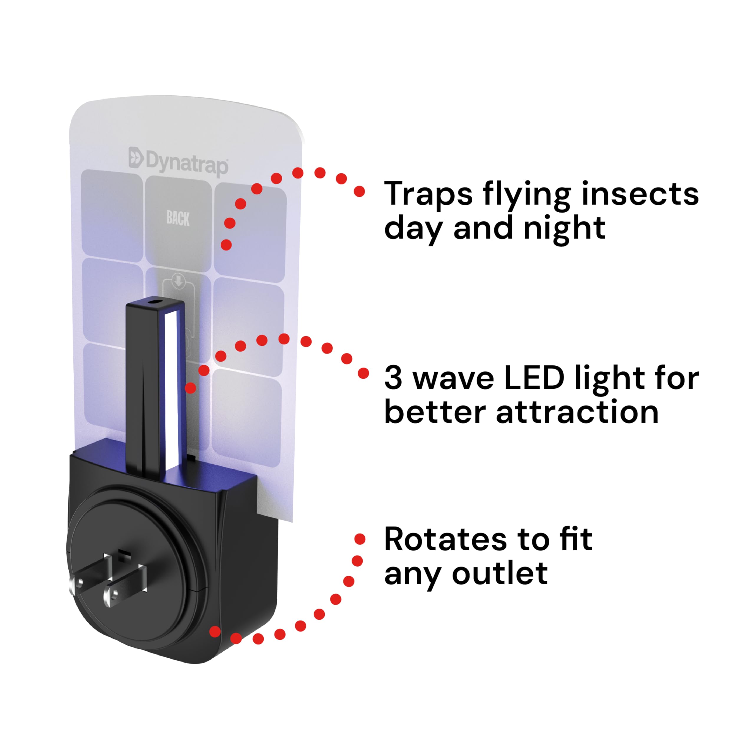 Plug-in setup for easy, tool-free installation.