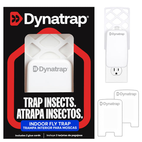 Dynatrap DT3007W front view showing a sleek indoor trap for discreet pest control