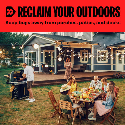 DynaTrap removable legs enable tabletop or hanging lantern use