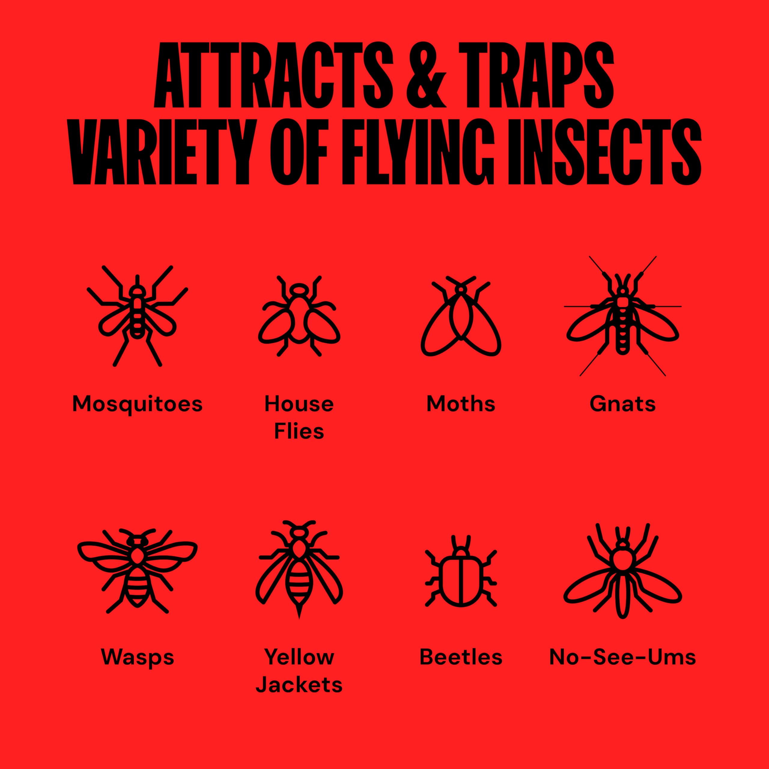 DynaTrap covers up to a quarter-acre to reduce pests outdoors
