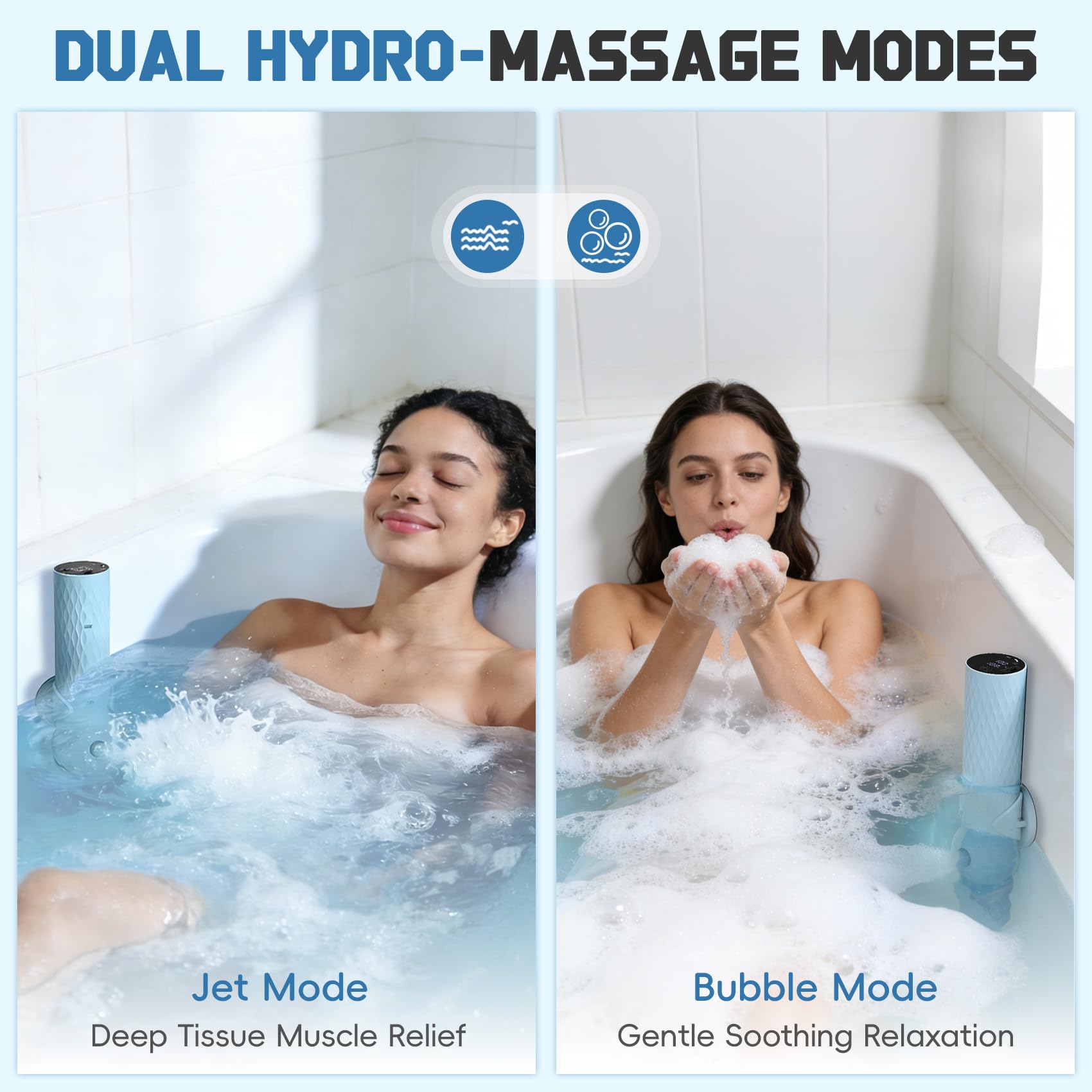 Dyseer dual-mode jet with three speeds for customizable massage