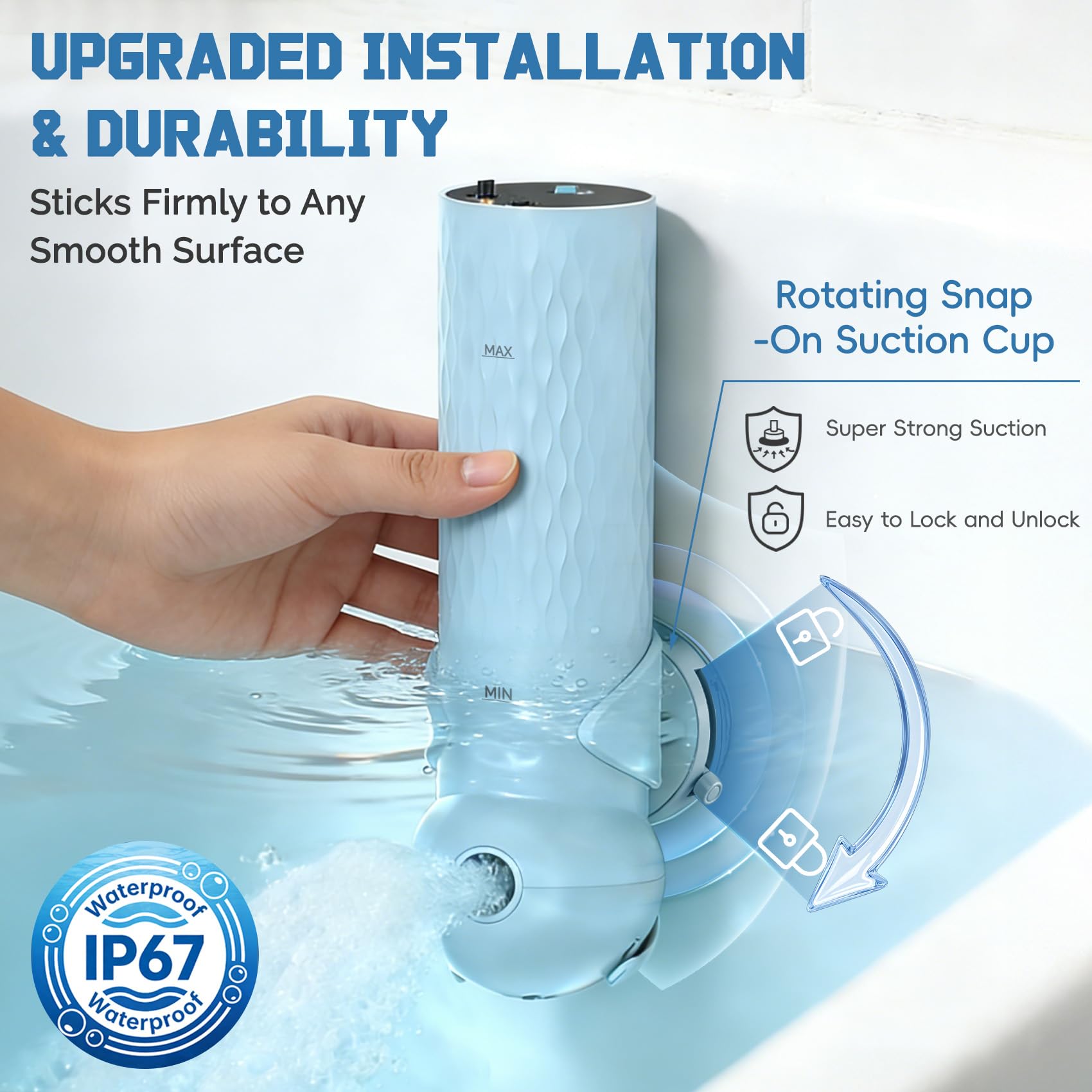Dyseer IP67 waterproof design and Type-C charging for versatile travel