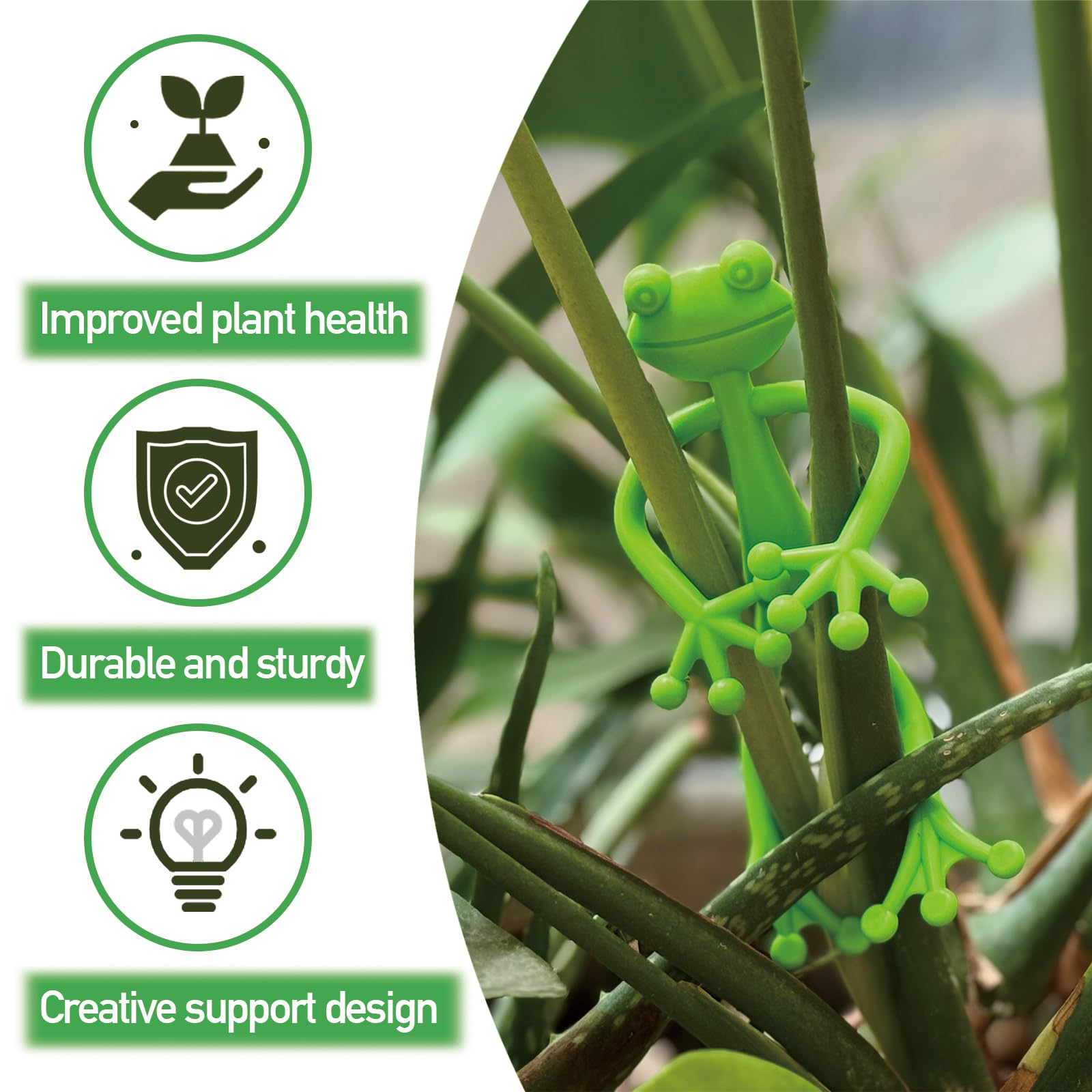 DYULJS Frog Plant Clip closeup shows easy installation and hold