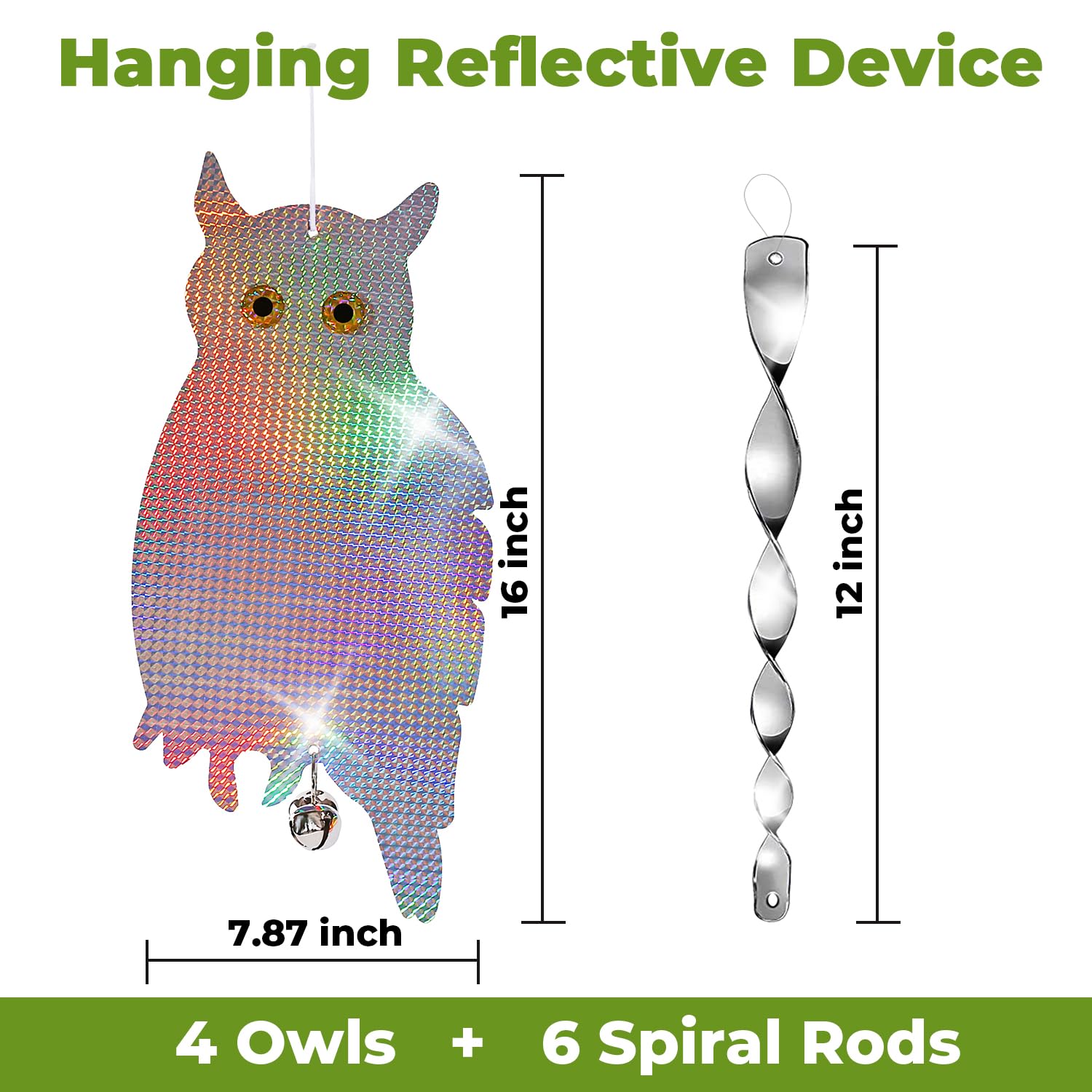 Dyvicl easy-hang strap enables quick installation on walls, branches, or eaves.