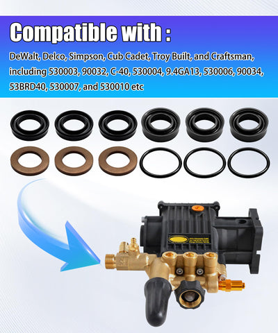 DYYYYD 7106733 seal kit compatibility diagram shows broad brand support for DeWalt and friends.