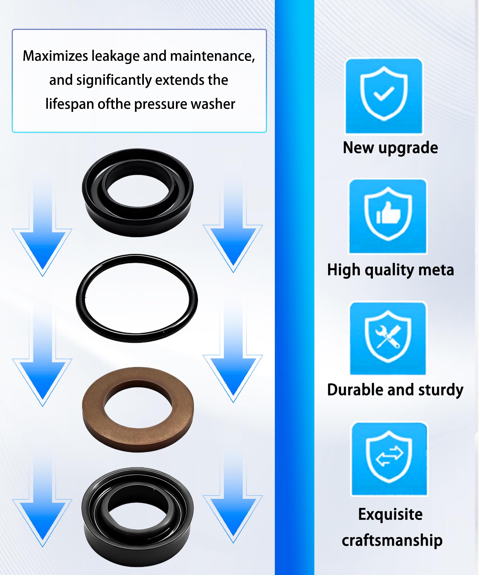 Fast tool-free installation of the DYYYYD kit on a pressure washer inlet.