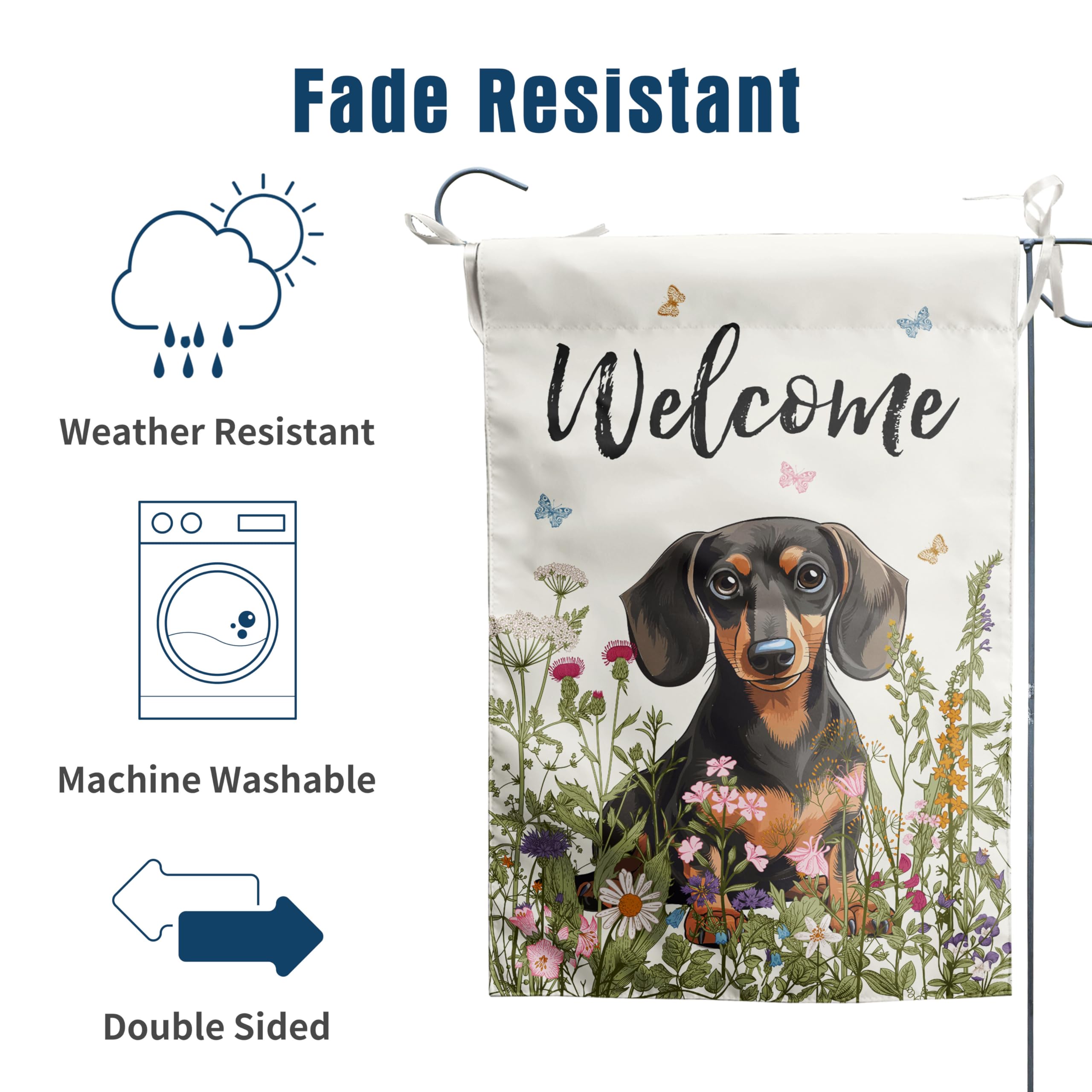DZGlobal easy installation with a 2-inch sleeve and side ribbons.