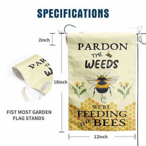 DZGlobal double-sided bee yard flag improves visibility from both sides