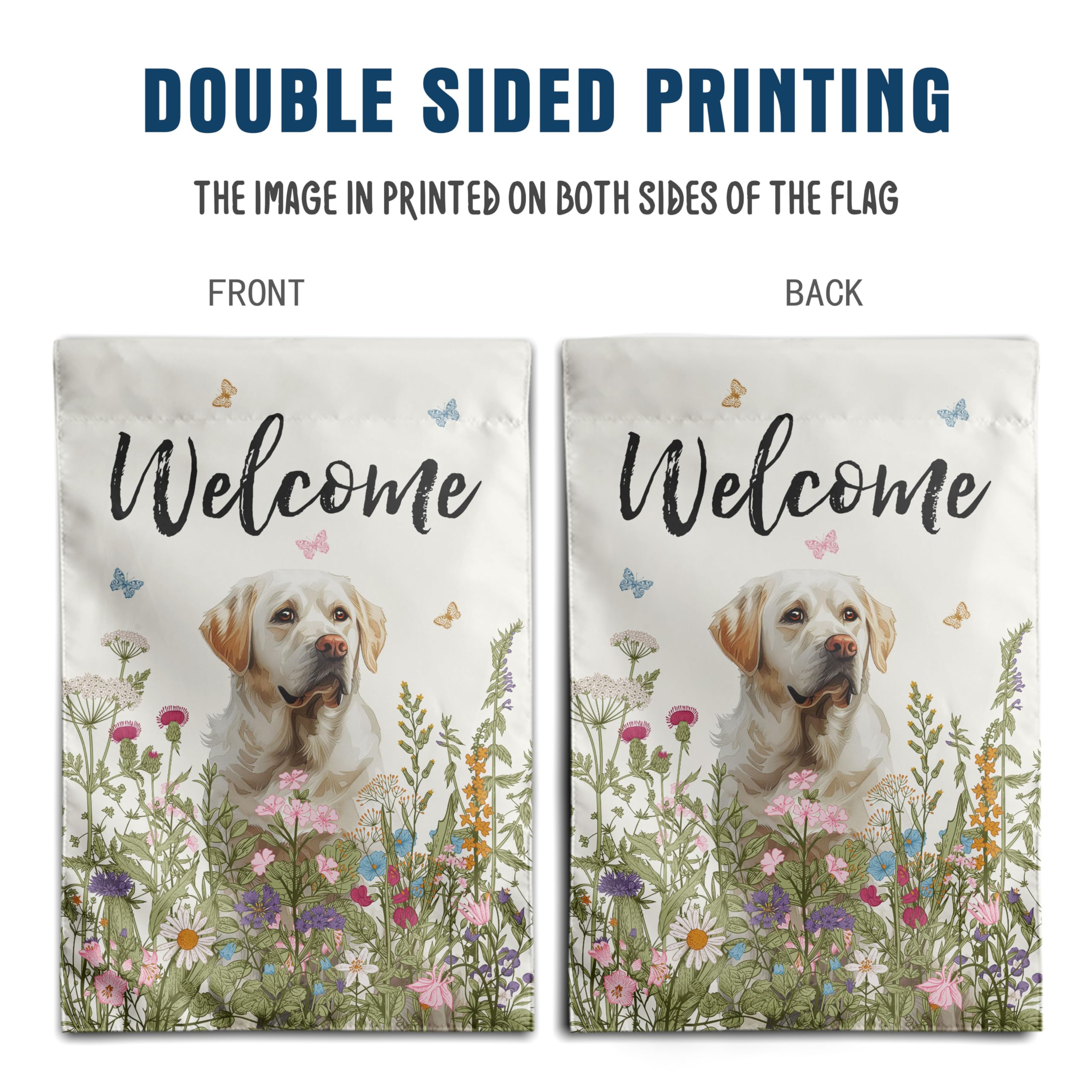 DZGlobal Lab flag outdoor patio decor complements front porch spaces.