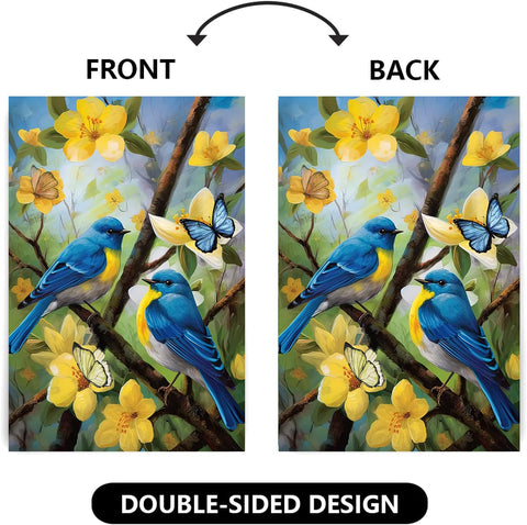 DZGlobal outdoor yard flag with bright colors brightens porches and gardens.