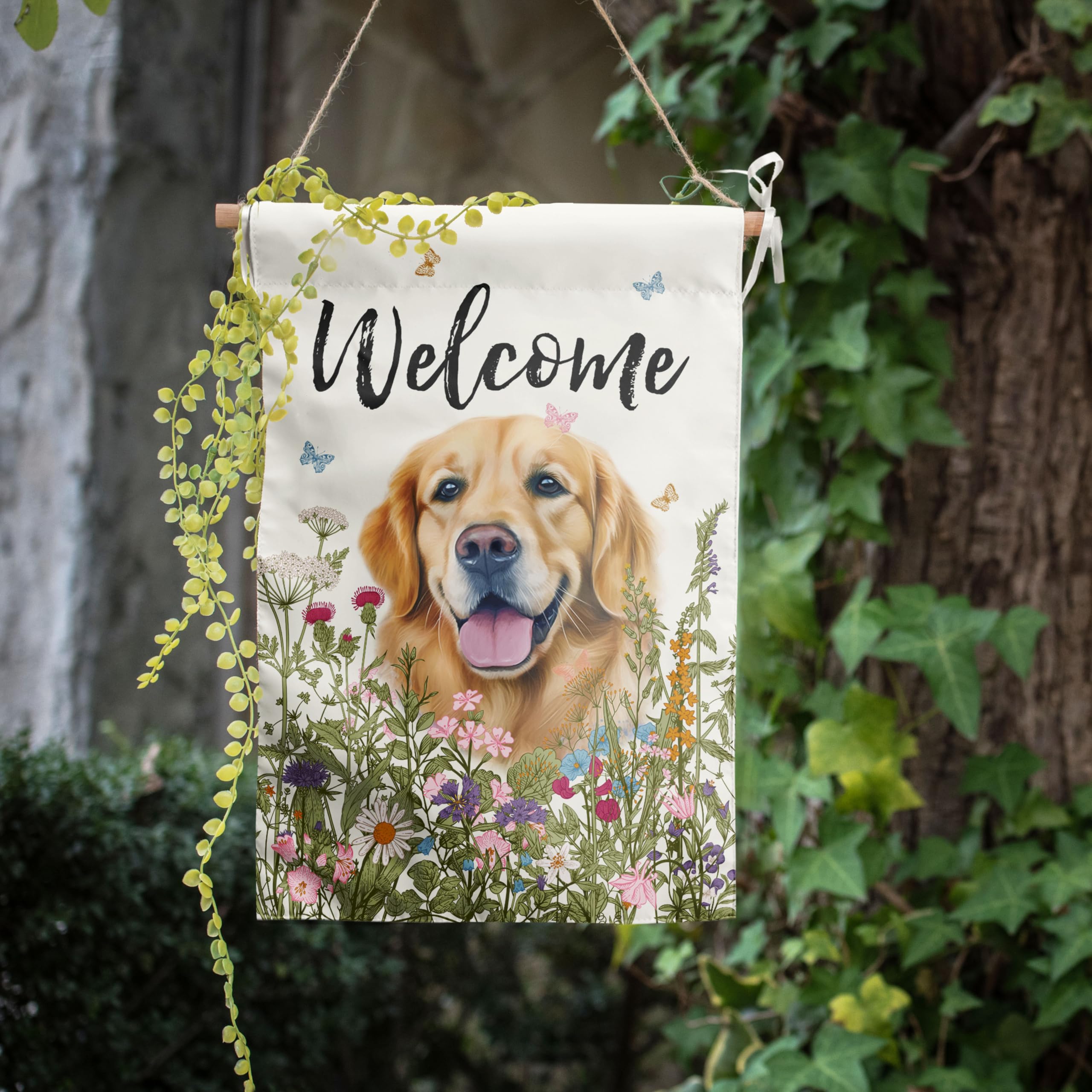 DZGlobal patio flag ideal for new homeowners seeking warm exterior decor.