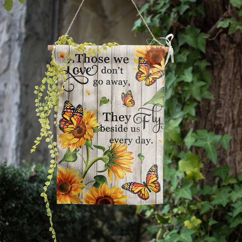 DZGlobal easy-install memorial flag with sleeve fits various yard displays.