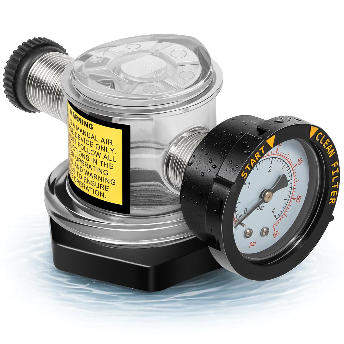E-Cowlboy 273564Z air relief valve front view for improved filtration and flow