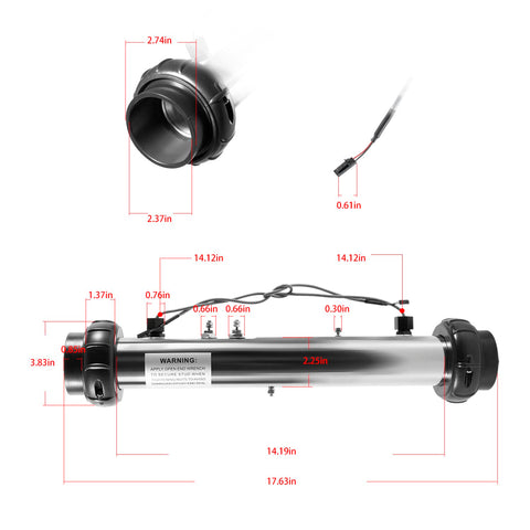 E-cowlboy 58117 heater replacement part for Balboa systems ensures ongoing reliability.