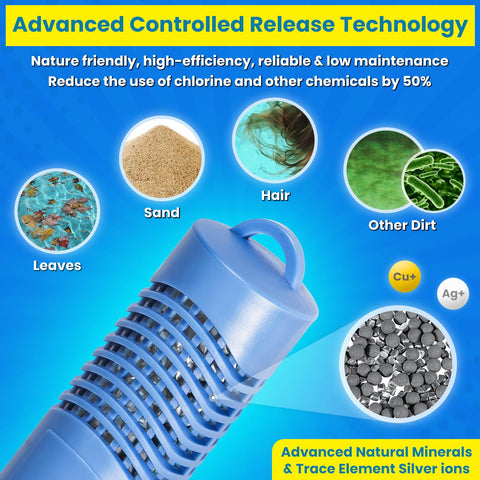 E-cowlboy 2890-185 cartridge spa stick soft water feel and balanced filtration