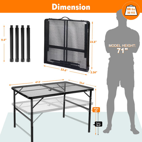EASTSTORM adjustable height from 16.5 to 26 inches for versatile use.