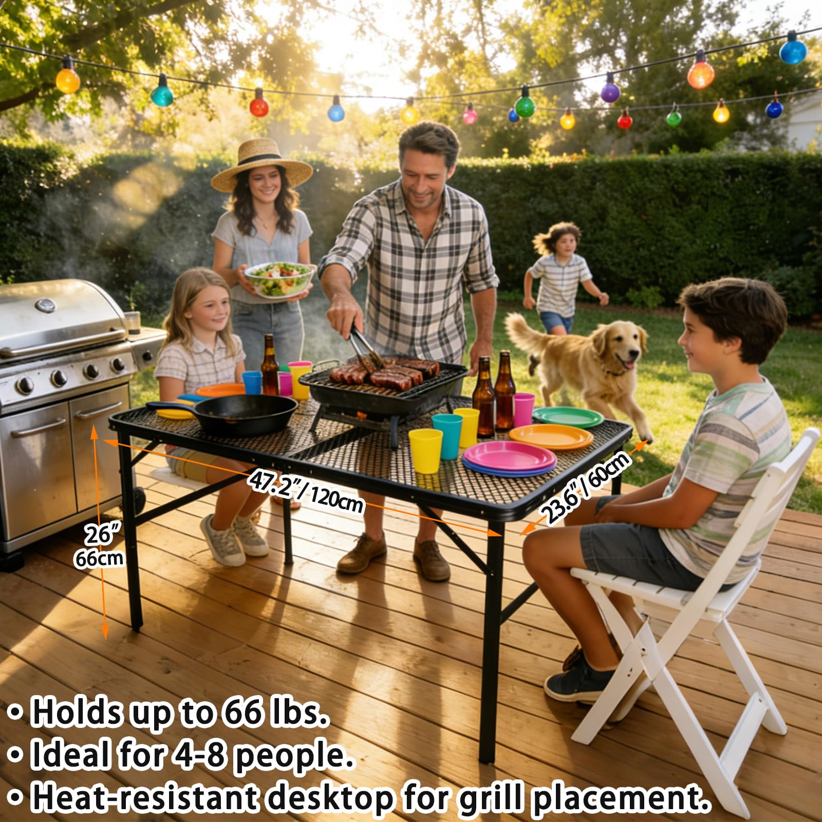EASTSTORM durable aluminum frame withstands outdoor conditions and frequent setup.