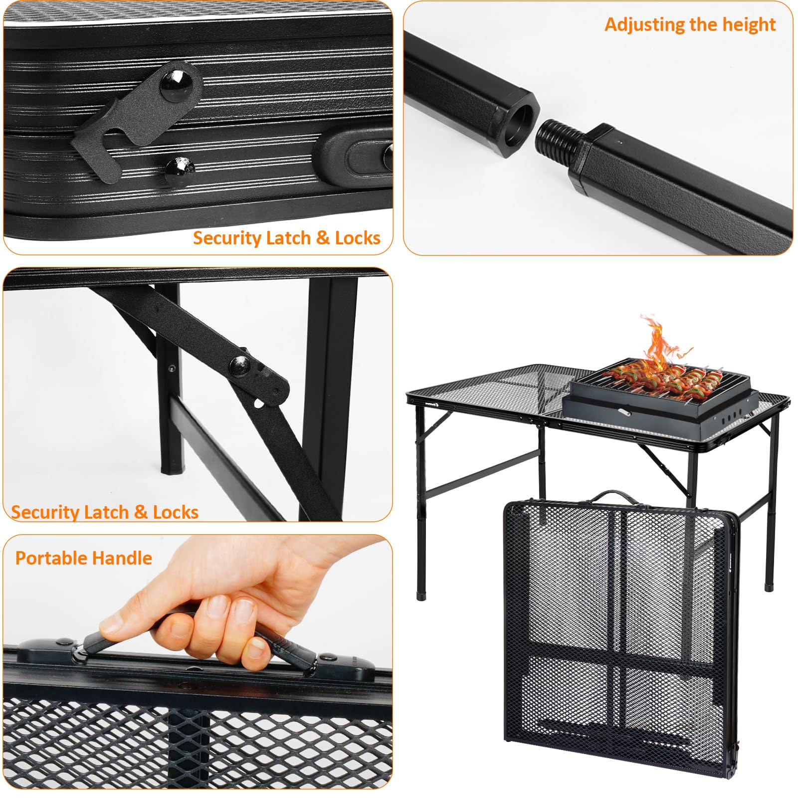 EASTSTORM portable, tool-free setup saves space at campsites and markets.