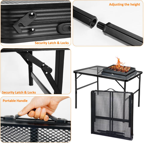 EASTSTORM portable, tool-free setup saves space at campsites and markets.