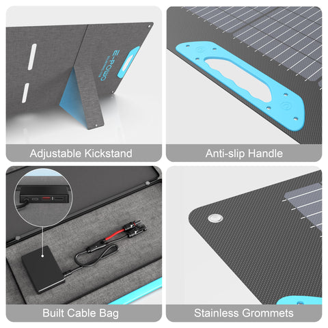E-POWO 220W used during camping for off-grid energy.