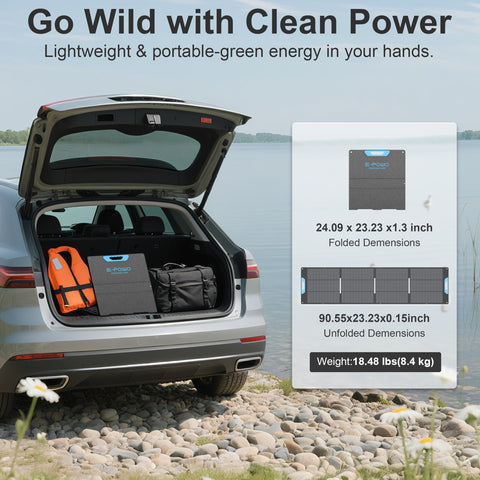 E-POWO 220W rugged Oxford fabric casing and durable frame.