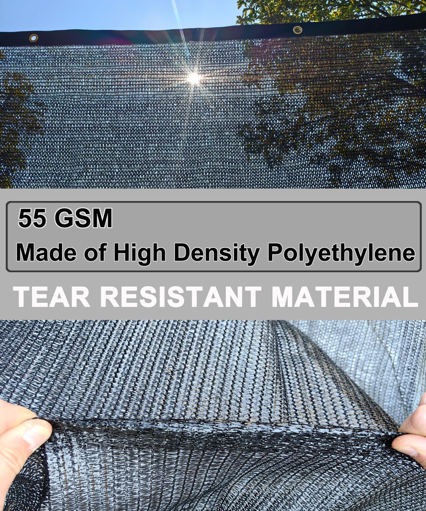 e.share breathable mesh highlights wind and water passage keeping areas cooler.