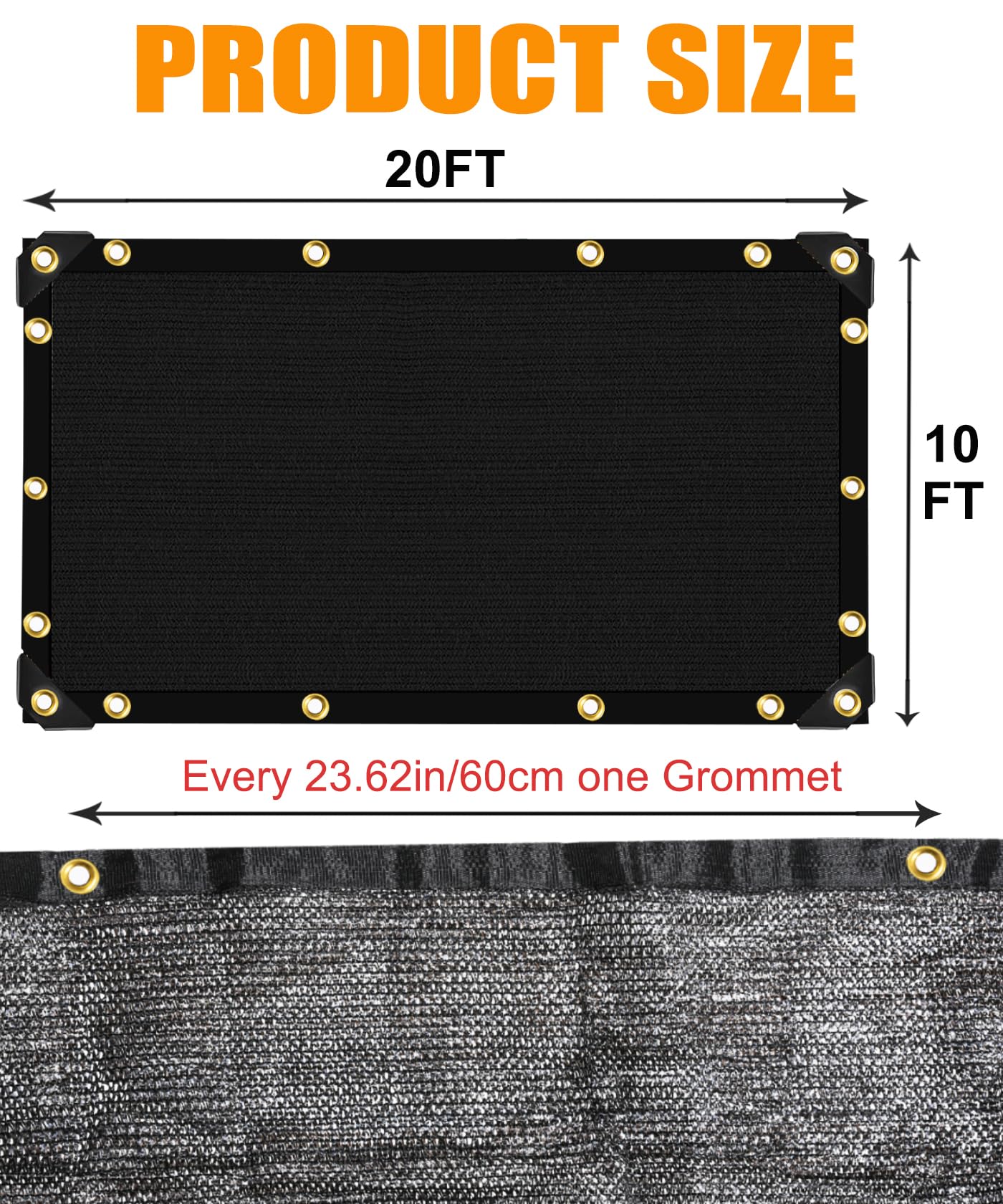 e.share greenhouse-use shade cloth provides cooling shade for plants and pass-through airflow.