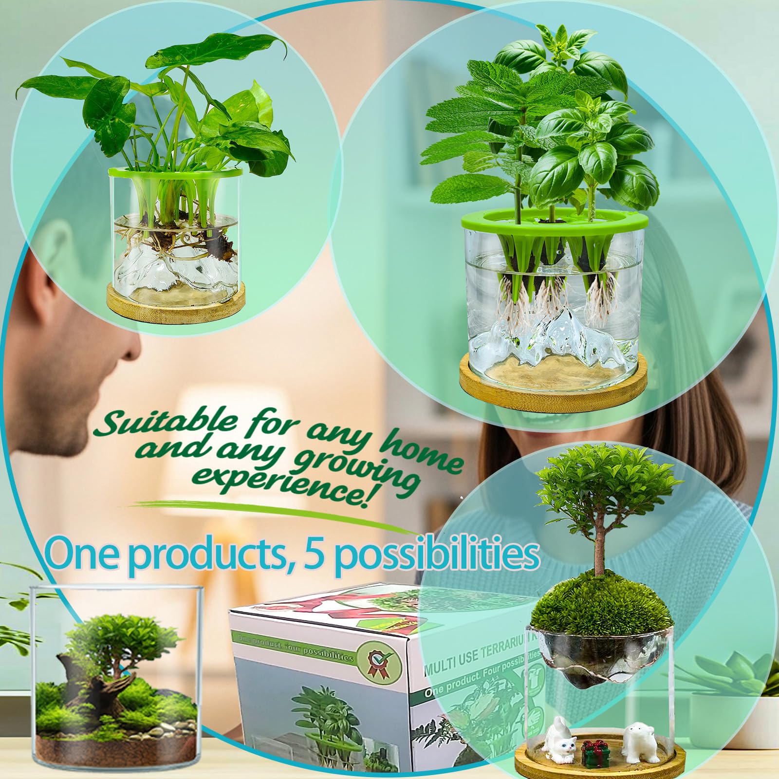 E SUPEREGROW bonsai planter pot for compact greenery.