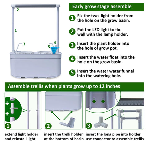 Safe and durable materials from E SUPEREGROW ensure longer lasting garden setup