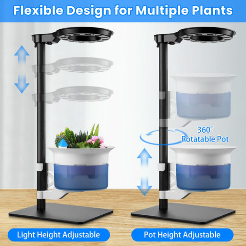 E SUPEREGROW self-watering planter helps maintain moisture with minimal effort.