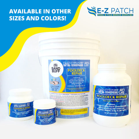 E-Z Patch 2 fixing delaminated pool deck area for a durable repair