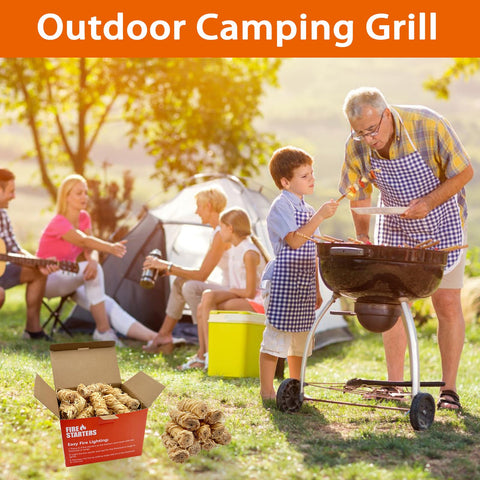 E500 easy lighting for camping and backyard fires, reducing effort